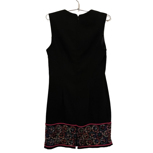 John Roberts Black Embroidered Dress, size 6! - Picture 2 of 6